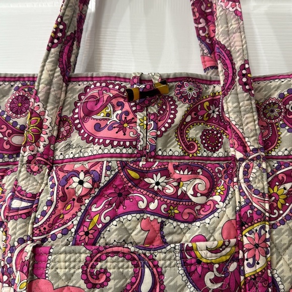 Vera Bradley plaid and paisley large tote - Picture 2 of 10